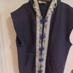 From Drab to Fab -  Hoodie/ Sleeveless Vest/Front open w/ Frogs